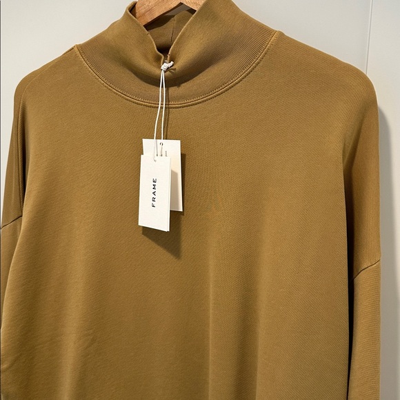 New Frame sweatshirt New with tags  size large mustard / brown color - Picture 5 of 8